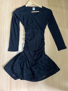 Black Long Sleeve Lace Dress