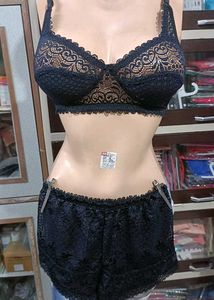Lace Bralette &amp; Shorts Set