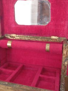 Antique Brass make-up Box