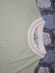 Mint Green Striped T-shirt