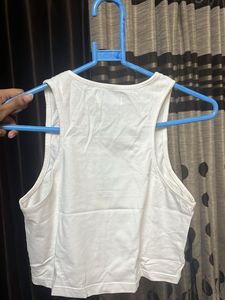 White Stitch Tank Top