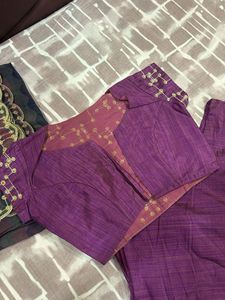 Purple Embroidered Lehenga Set