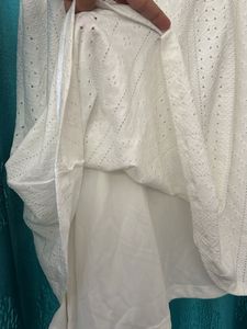 Chic White Off-Shoulder Ruffled Dress