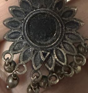 Elegant Black Stone Dangle Earrings