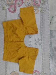 Vibrant Yellow Silk Blouse