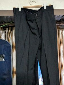 Louis Philippe Black Formal Trousers