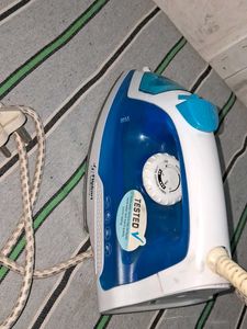 Blue &amp; White Clothes Iron