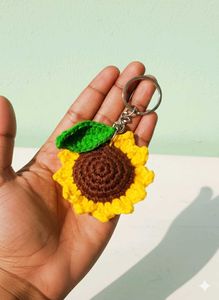 Handmade Sunflower Keychain