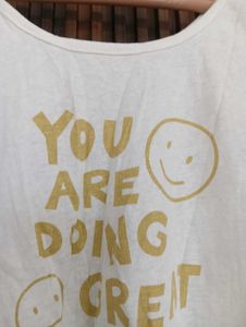 White "You Are Doing Great" Tank Top