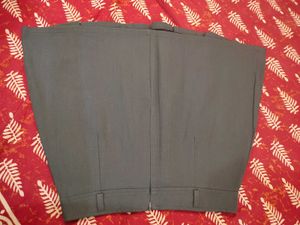platted grey skirt