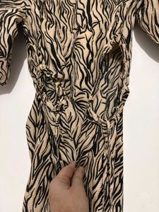 Stylish Animal Print Mini Dress