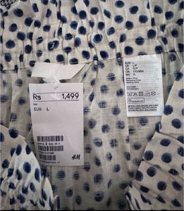 H&amp;M - High-Rise Shorts – Blueberry Dot Pri