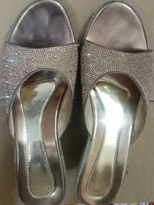 Elegant Embellished Wedge Heels