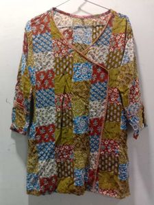 Bohemian Patchwork Kurta Top