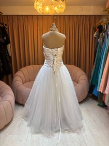 Strapless White Bridal Gown