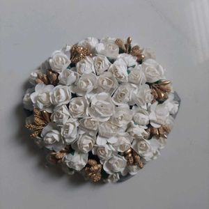 flower hair buns