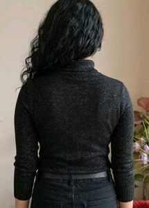 Elegant Black Turtleneck Top