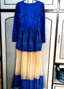 🔷Navy Blue Ethnic Gown🔷 [Reduced Price]