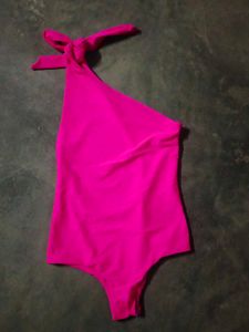 Hot Pink One-Shoulder Swimsuit