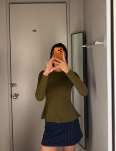 Fitted Peplum Top