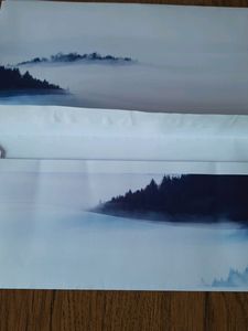 Minimal Foggy Mountain Printed Envelopes, 10 Pcs