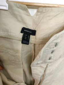 Cream Colour Pant For Woman