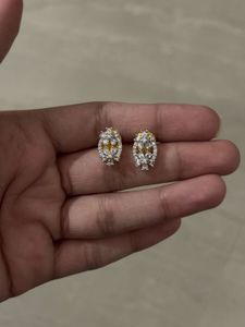 ✨ Diamond & Gold Look Earrings ✨