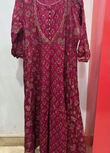 Beautiful Pink Floral Kurta Set with dupatta