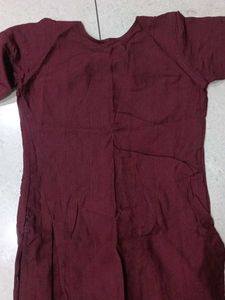 Elegant Maroon Kurta Set with Dupatta