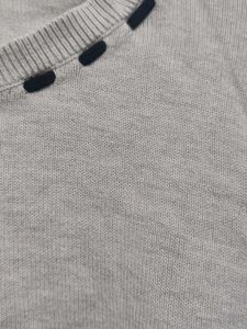 Gray Bell Sleeve Knit Sweater