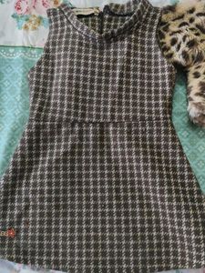 Girls Dress and Leopard Print Jacket Set