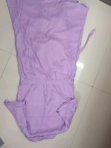 Lavender Button-Up Dress