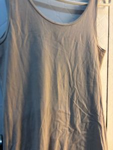 A Bodycon beige tank Dress