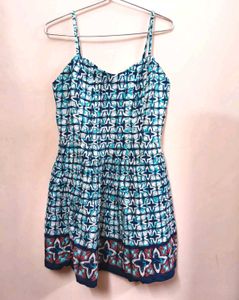 Premium Abstract Print Cotton Blend Sundress (NWOT