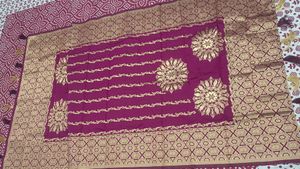 Elegant Purple Banarasi Saree