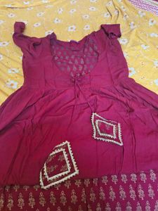 Elegant Maroon Ethnic Gown