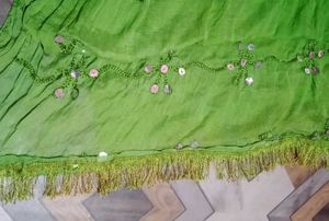 Embellished Green Dupatta
