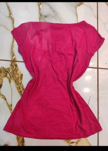 Aero Pink Graphic V-Neck T-Shirt