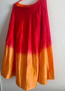Orange And Red Skirt
