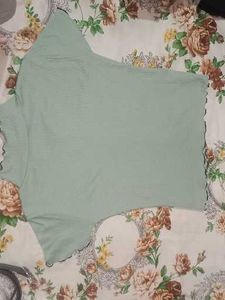Mint Green Mock Neck Top