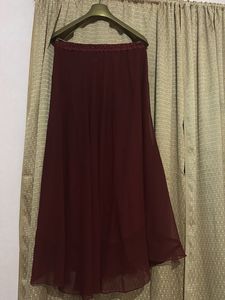 Maroon Ethnic Skirt