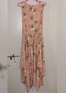 Floral Print A-Line Midi Dress
