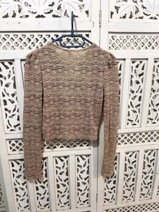 💝Women's Brown Lace Crop Top G