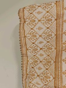 Elegant White &amp; Gold Ethnic Skirt