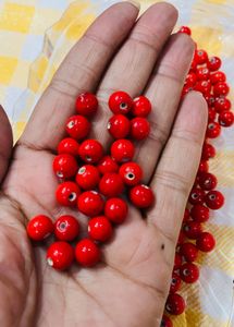 Red Beads for Jewellery Making