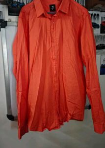 Men's Orange Long Sleeve Shirt
