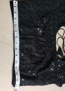 New Black Sequins Blouse | Unused