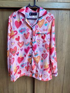 Lovely Pink Hearts Night Suit
