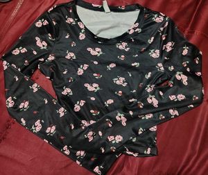 Floral Print Long Sleeve Top