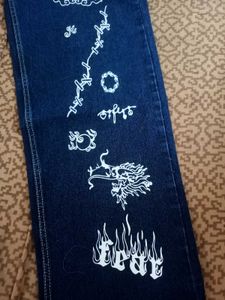 branded streight Blue Denim Jeans